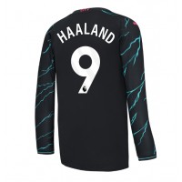 Camiseta Manchester City Erling Haaland #9 Tercera Equipación Replica 2023-24 mangas largas